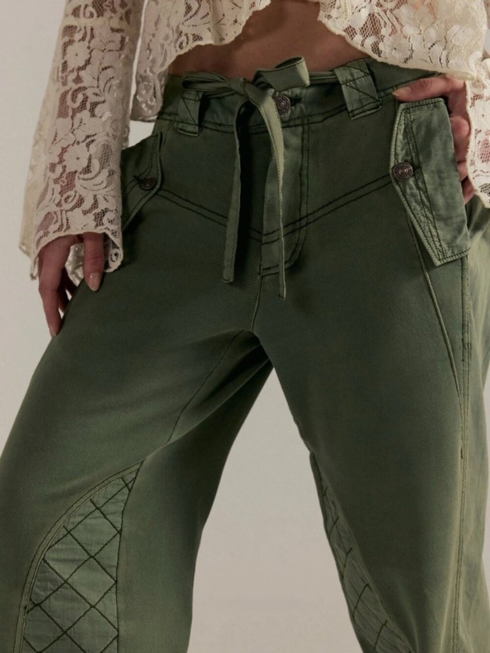 Free People We The Free Safari Sun Cropped Pants - Picture 3 of 8